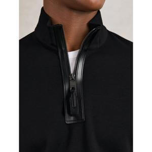 REISS Hale Interlock Half-Zip Sweatshirt